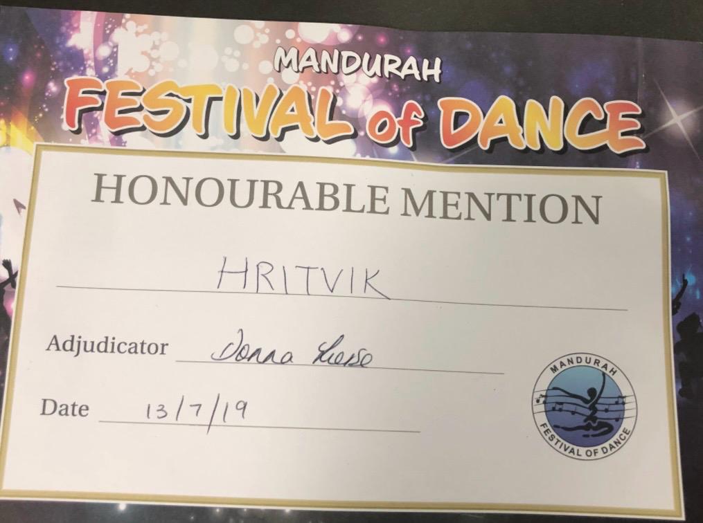 First Solo Performance